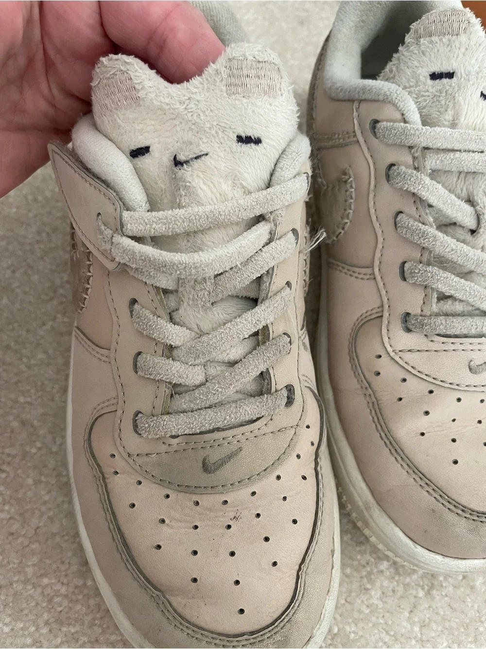 Nike Kids Beige Low-Top Sneakers